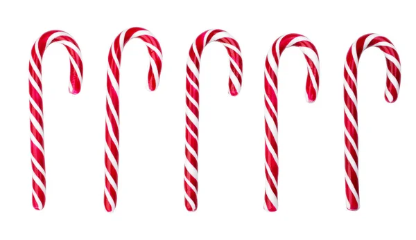줄무늬가 있는 붉은색 크리스마스 캔디 — 스톡 사진