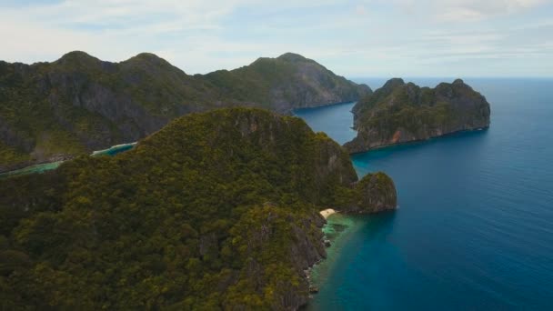 Îles tropicales, vue aérienne. El Nido 