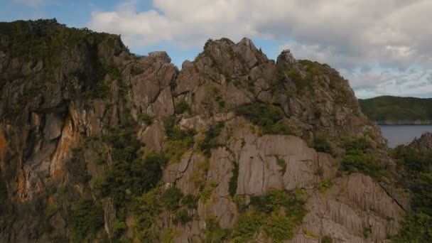 La belle baie vue aérienne. Îles tropicales .