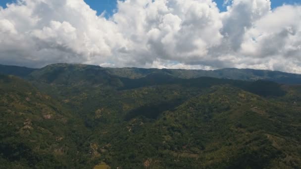 Montagne con foresta tropicale. Filippine Isola di Cebu. — Video Stock