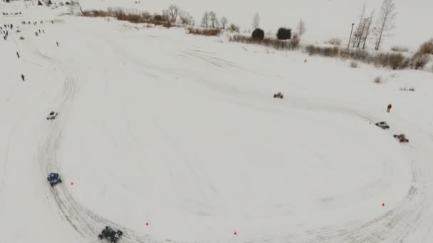 Course hors route hivernale .