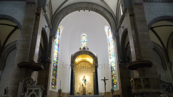 Cattedrale di Manila, Intramuros. — Video Stock