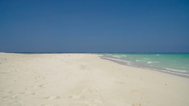 열 대 섬에 아름 다운 해변. — 비디오