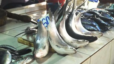 Asya pazarında balık.