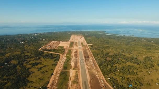 Κατασκευή ένα νέο τερματικό σταθμό του αεροδρομίου. Panglao Bohol, Φιλιππίνες. — Αρχείο Βίντεο