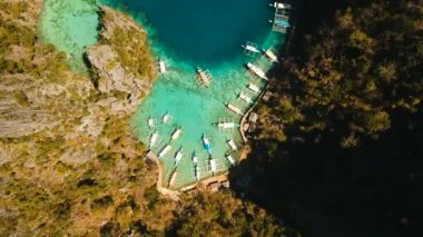 Kayangan Gölü, Filipinler, Coron Palawan Beautyful lagoon.