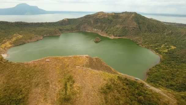 Taal vulkaan, Tagaytay, Filipijnen. — Stockvideo