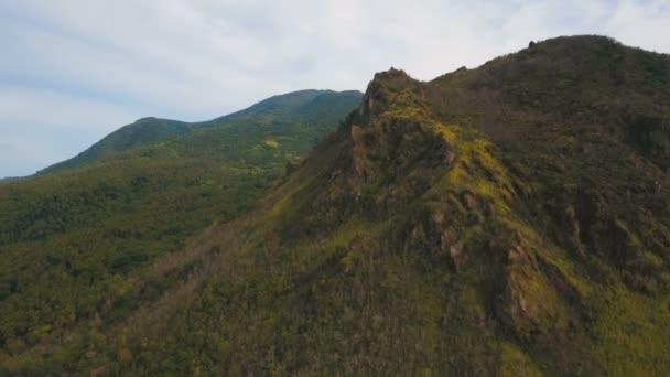 在山的热带森林。甘米银岛菲律宾. — 图库视频影像