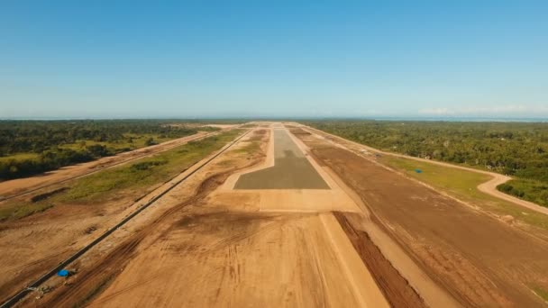 Construcción de una nueva terminal aeroportuaria.Filipinas, Bohol, Panglao . — Vídeos de Stock