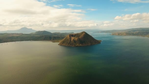 Вулкан Таал, Тайтай, Филиппины . — стоковое видео