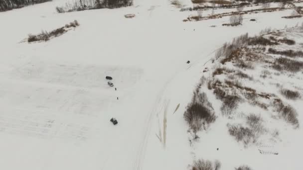Zimní off-road závody. — Stock video
