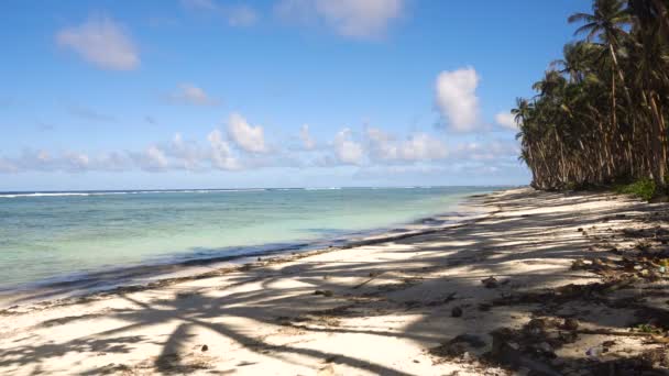 Plaża na tropikalnej wyspie. Filipiny, Siargao. — Wideo stockowe