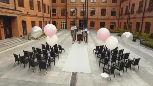 Arco ceremonia boda . — Vídeos de Stock