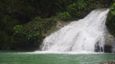 Güzel tropik şelale. Filipinler Cebu Adası.