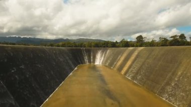 Havadan görünümü Baraj Gölü, Bohol, Filipinler.