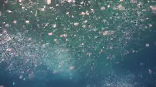 Luchtbel van lucht in het water — Stockvideo