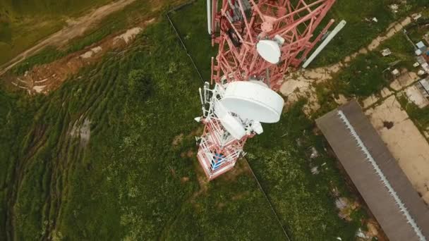 Telefon wieża sygnalizacyjna — Wideo stockowe