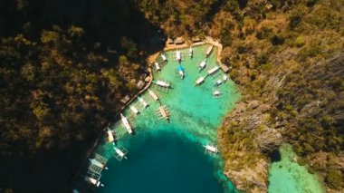 Kayangan Gölü, Filipinler, Coron Palawan Beautyful lagoon.
