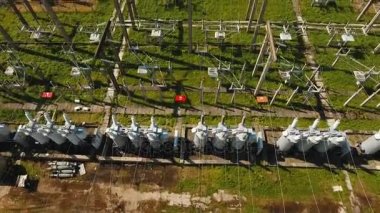 Elektrik santrali, elektrik santrali. Hava görünümü