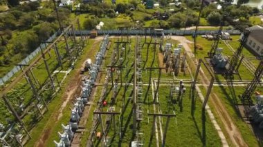 Elektrik santrali, elektrik santrali. Hava görünümü