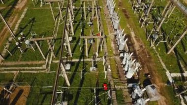 Elektrik santrali, elektrik santrali. Hava görünümü