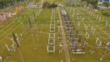 Elektrik santrali, elektrik santrali. Hava görünümü