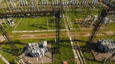 Elektrik santrali, elektrik santrali. Hava görünümü