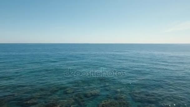 Water surface aerial view.Bali. — Stock Video