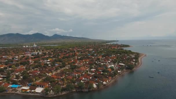 シティ・ギリマヌクバリ島、インドネシア. — ストック動画