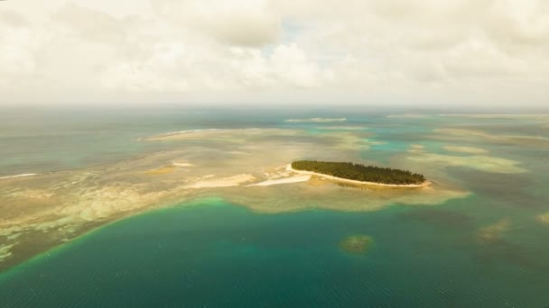 Vista aerea bellissima isola tropicale. Filippine . — Video Stock