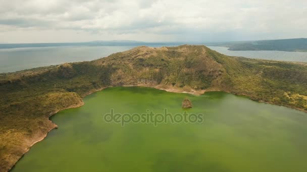 Volcán Taal, Tagaytay, Filipinas . — Vídeos de Stock