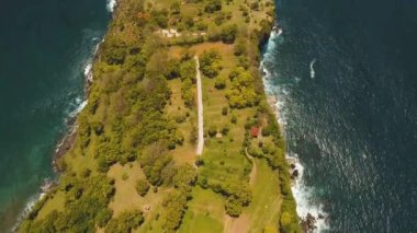 Deniz Burnu Kayalıkları, Endonezya Bali 'de deniz ve dalgalar