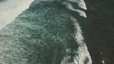 Hava manzaralı güzel bir sahil. Bali, Endonezya.