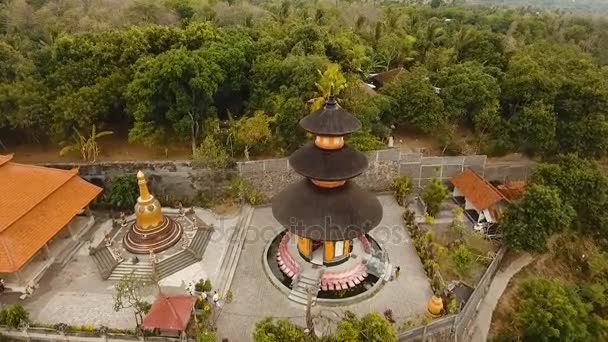 Templo budista en la isla de Bali — Vídeo de stock