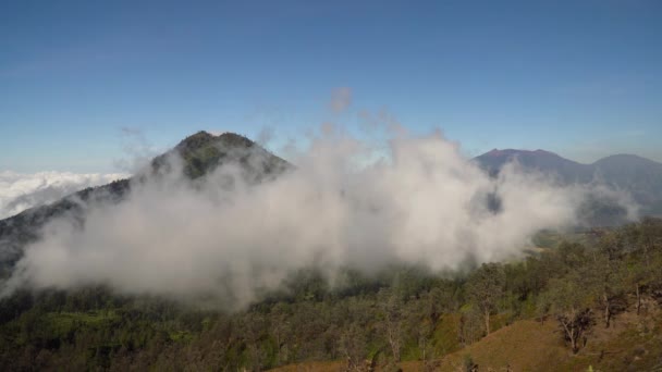 Paesaggio montano Isola di Jawa, Indonesia. — Video Stock