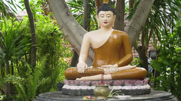 Buda heykeli Tapınağı Bali Adası — Stok video