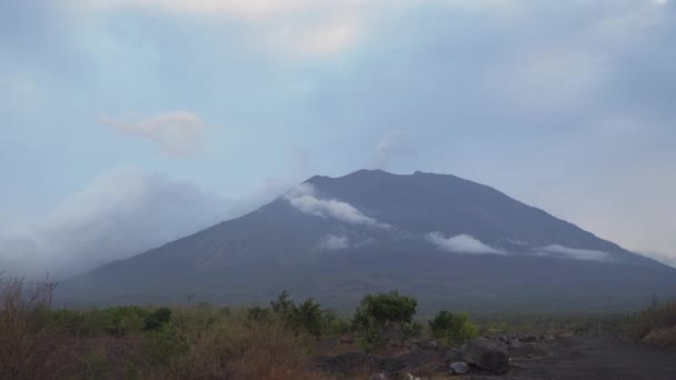Batur volkanı, Bali, Endonezya. — Stok video
