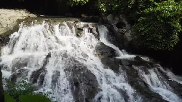 Belle cascade tropicale. Bali, Indonésie. — Video