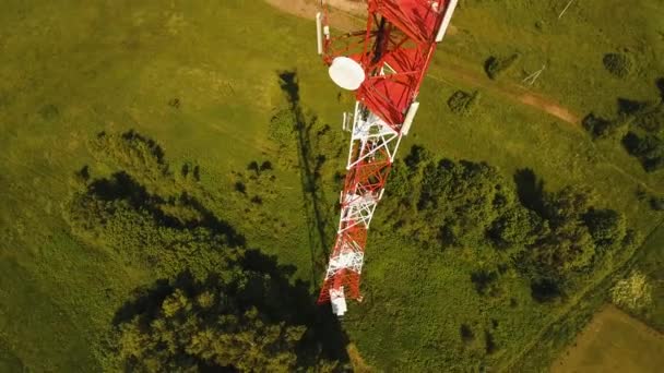 Telephone signal tower — Stock Video