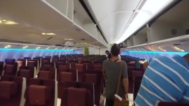 iç yolcu uçak.
