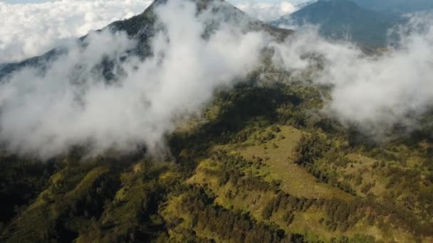 Paisagem montanhosa Ilha de Jawa, Indonésia. — Vídeo de Stock