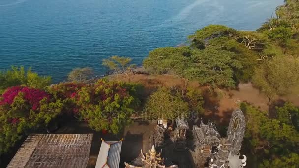 Templo hindú en la isla Bali, Indonesia . — Vídeo de stock