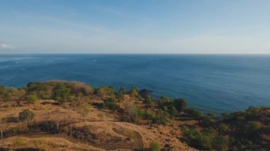 Su yüzeyi hava görüntüsü. Bali..