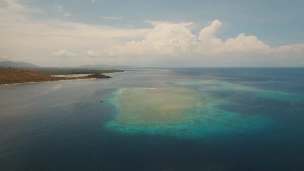 Korálový útes Atoll, Bali. — Stock video
