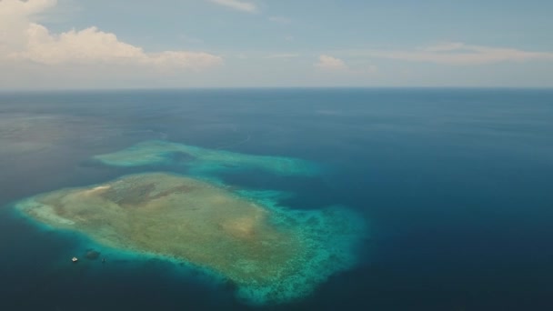 Korálový útes Atoll, Bali. — Stock video