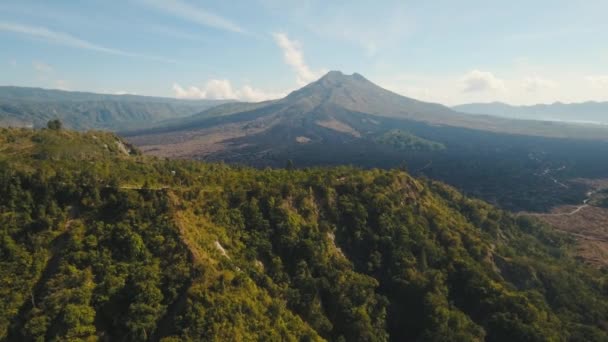 Batur vulkán, Bali, Indonézia. — Stock videók