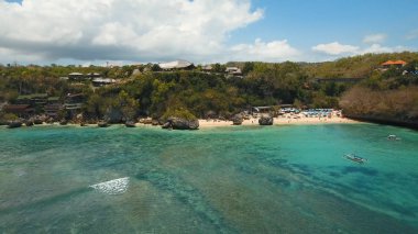 Gök olayları görüntülemek güzel plaj, Bali.