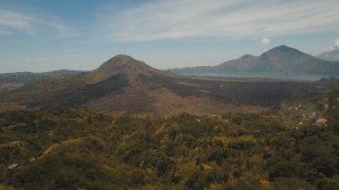 Batur volkanı, Bali, Endonezya.