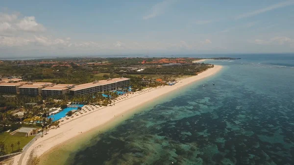 Vista aérea hermosa playa, Bali . — Foto de Stock