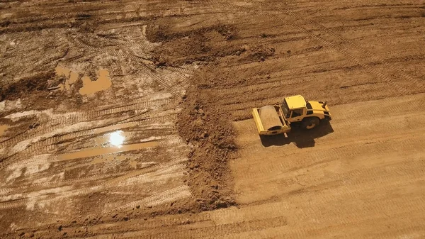 Construcción de una nueva carretera. — Foto de Stock